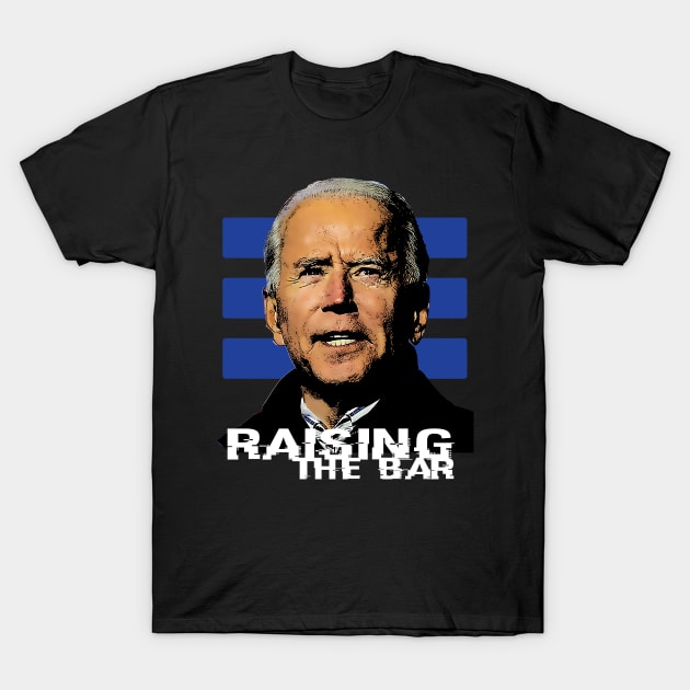 Raising the Bar-Blue T-Shirt by UnOfficialThreads